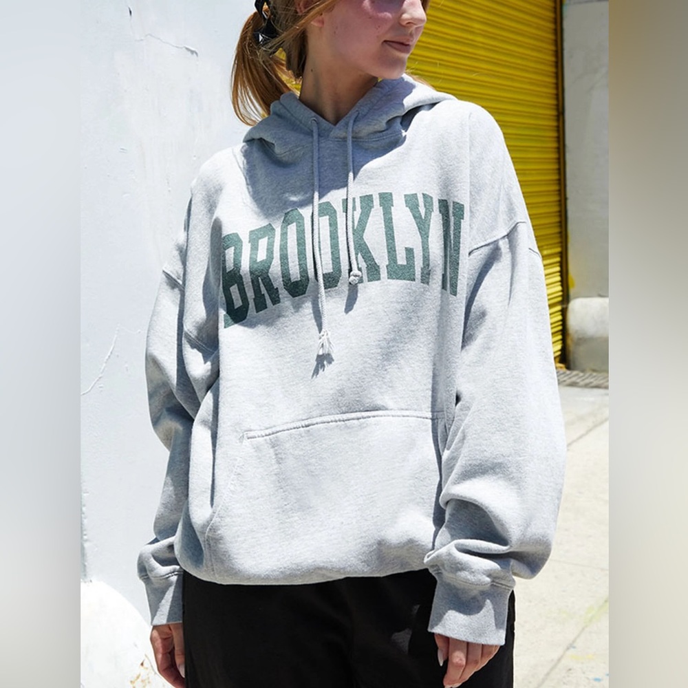 Brandy Melville - John Galt Heather Grey Brooklyn Hoodie